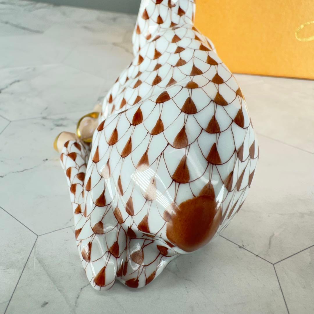 DA1294 ヘレンド　herend トナカイ　シカ　鹿置物　陶器　フィギュリン