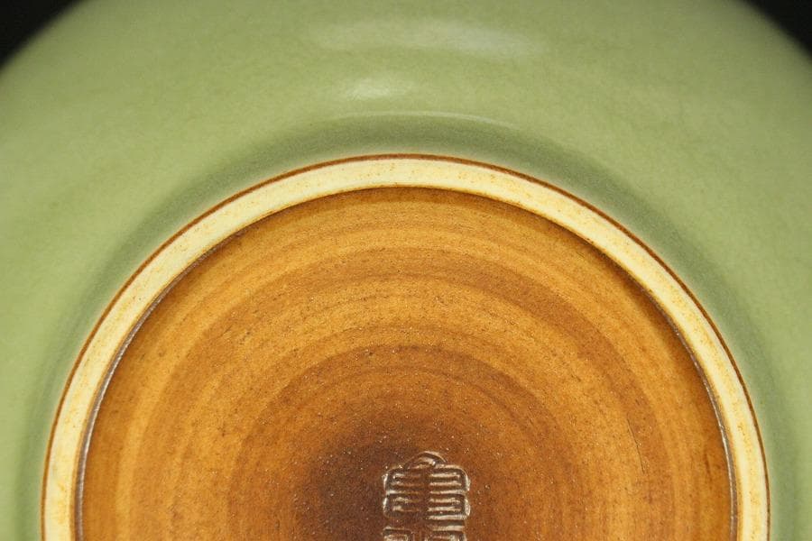 飛青磁 建水 煎茶 亀水 美品(メ1135)