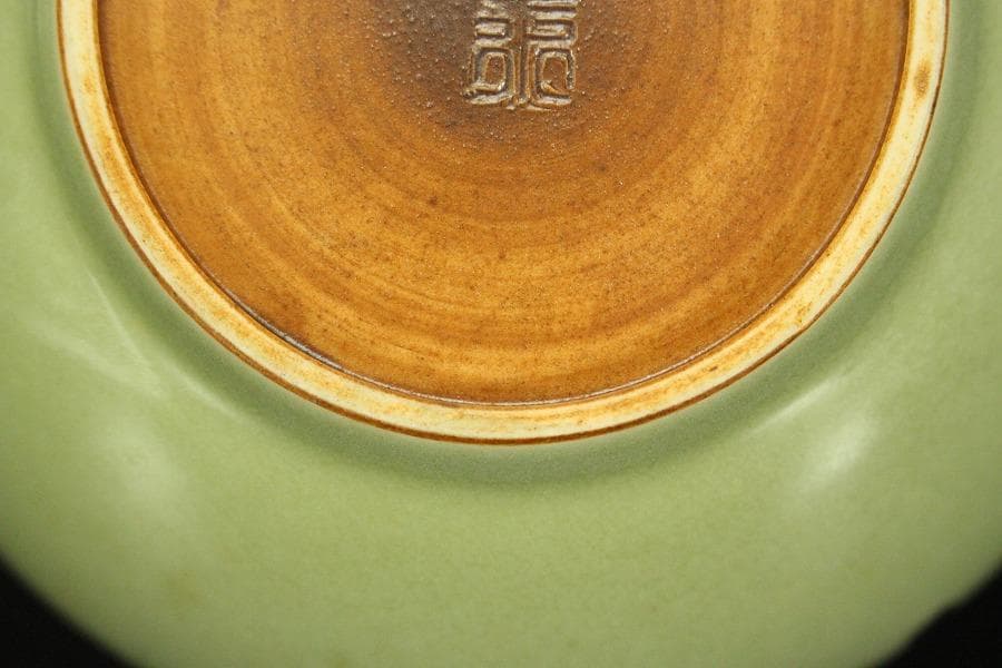 飛青磁 建水 煎茶 亀水 美品(メ1135)