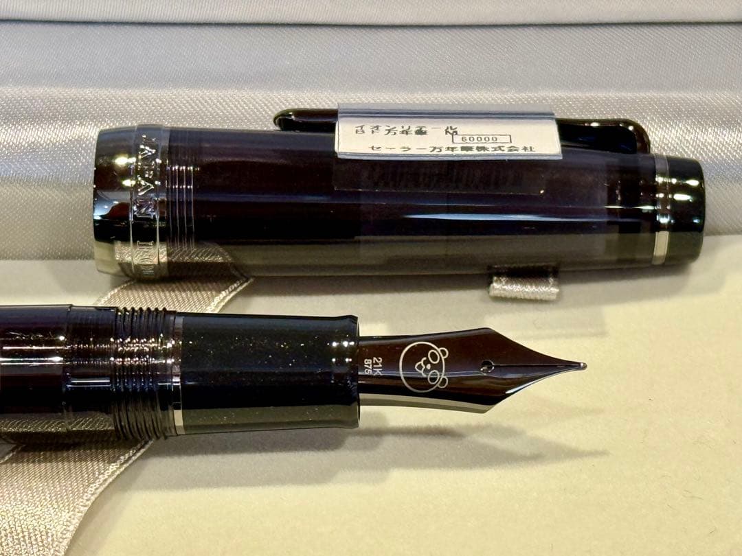 セーラー万年筆 プロフェッショナルギア ブラックスケルトン21金 M中字　限定品