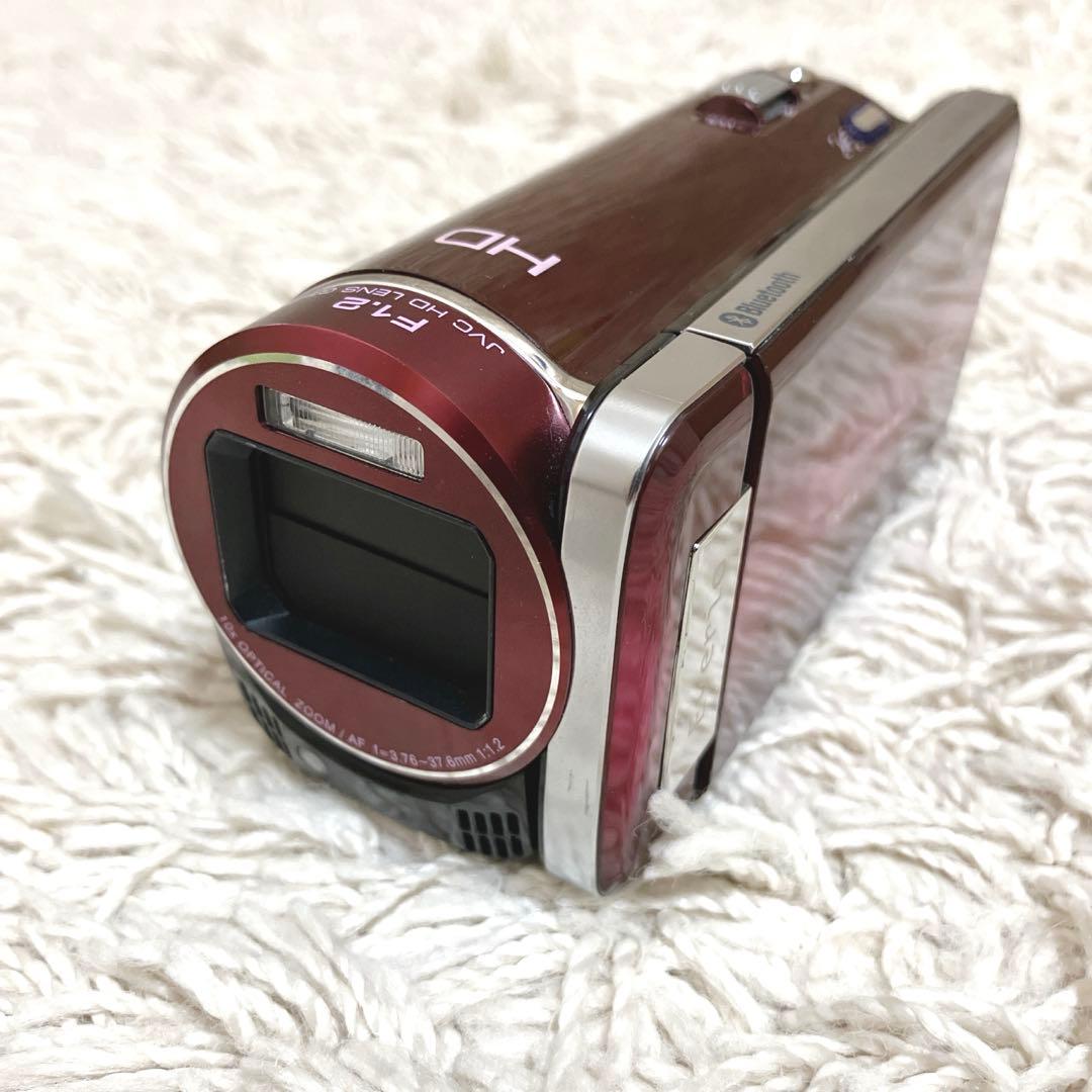 【美品】JVC Everio GZ-HM880 赤 バッテリー3個付き