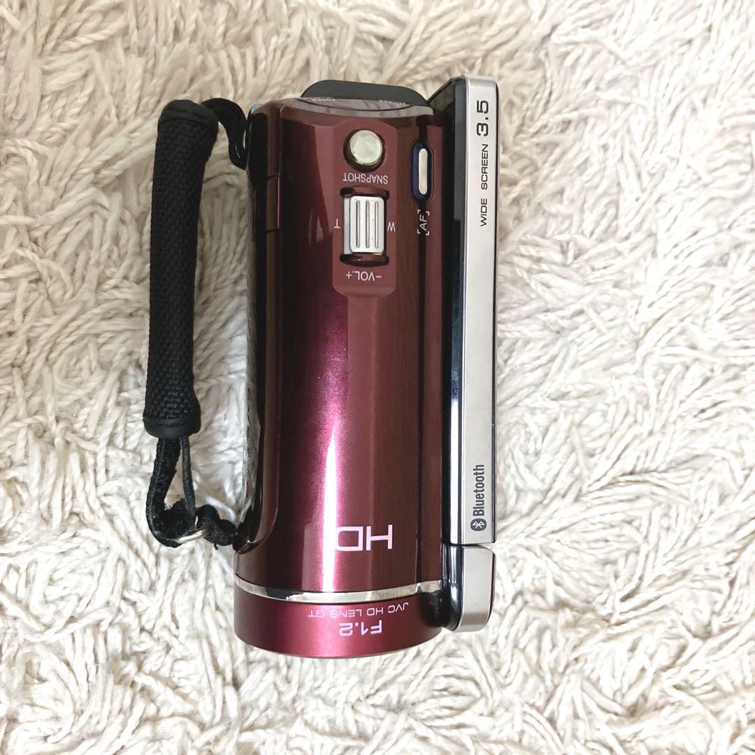 【美品】JVC Everio GZ-HM880 赤 バッテリー3個付き