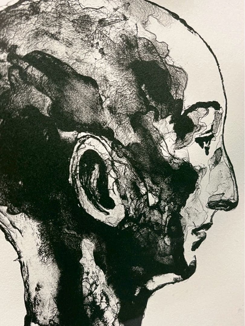 舟越桂 「言葉で描かれた地図」 1994年 リトグラフ