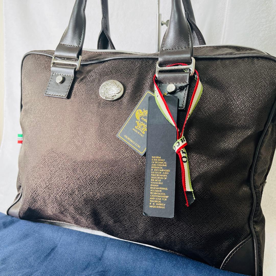 オロビアンコ 2way トートバッグ ショルダーバッグ 茶色 本革 タグ付き