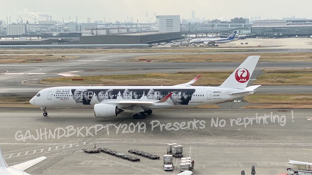 レア 特大 リアル JAL 日本航空 A350 嵐 20th ジェット1/200