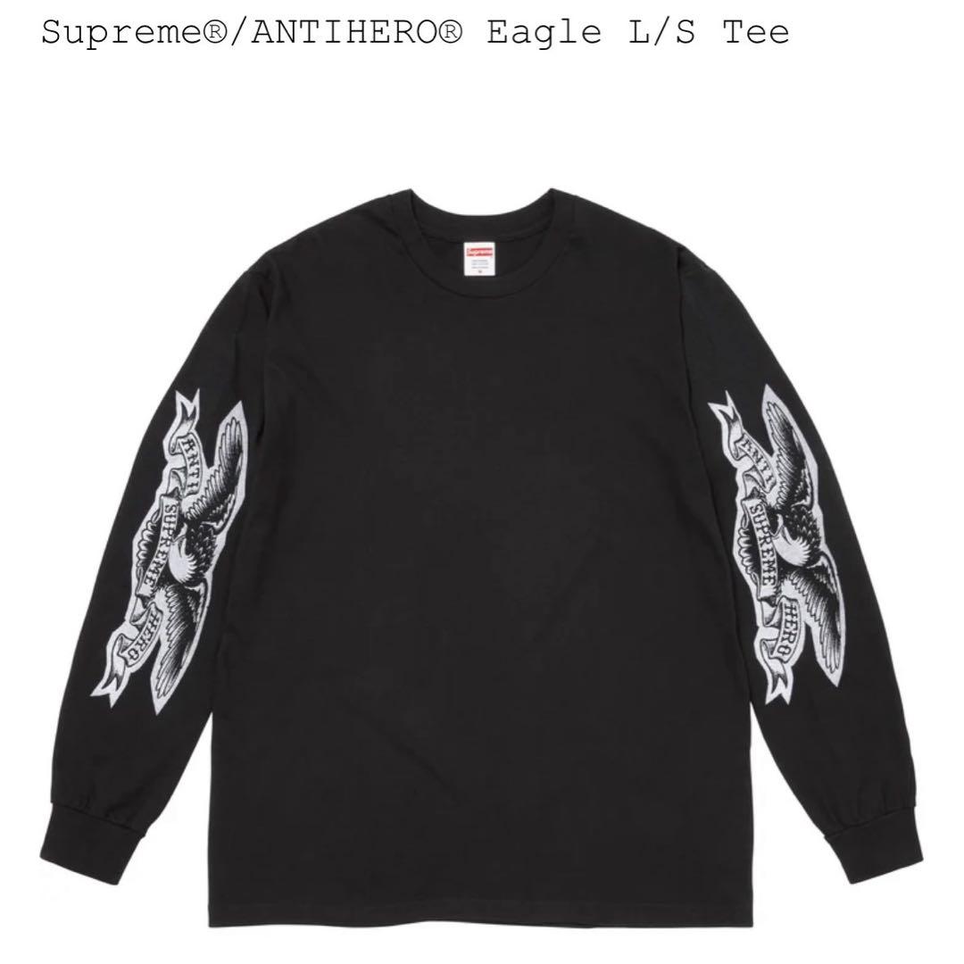 トップス Supreme x ANTIHERO Eagle L/S Tee Black