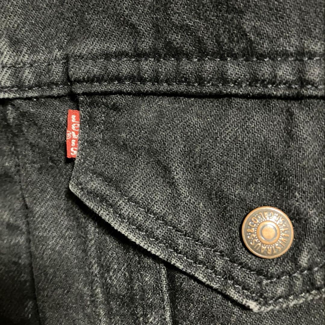 90s Levi's リーバイス 後染めブラック デニムベスト USA製