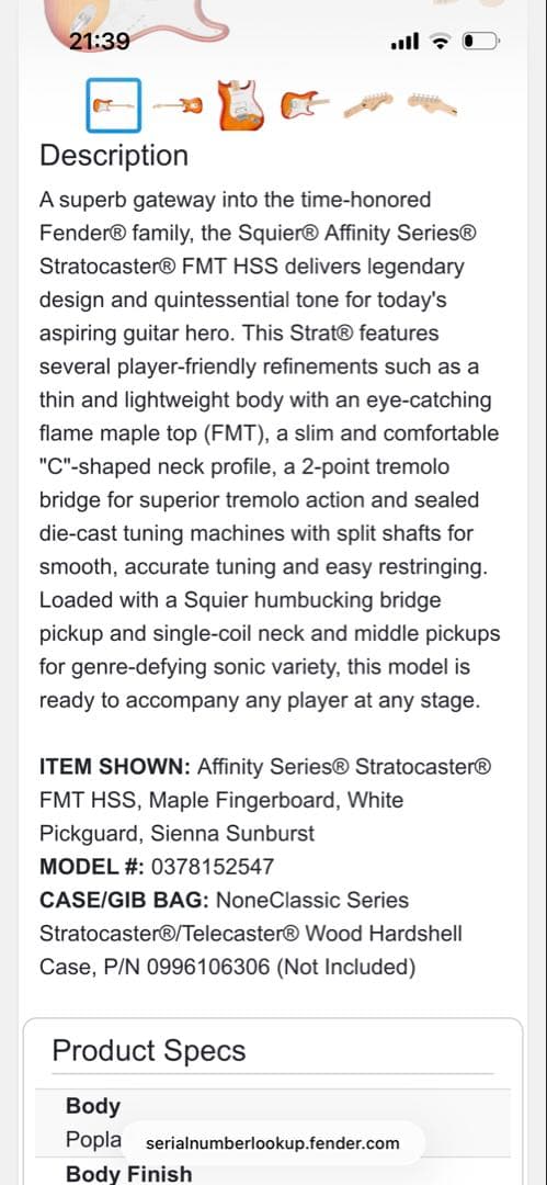 Stratocast Fender エレキギター CYKH24007043