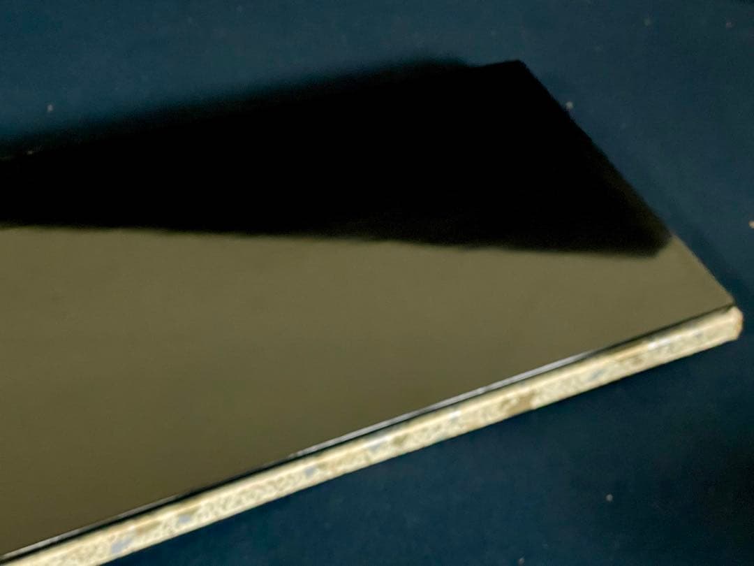 【良品】「祖」 和紙張 真塗 炉 長板 紙箱 茶道具 (27②)