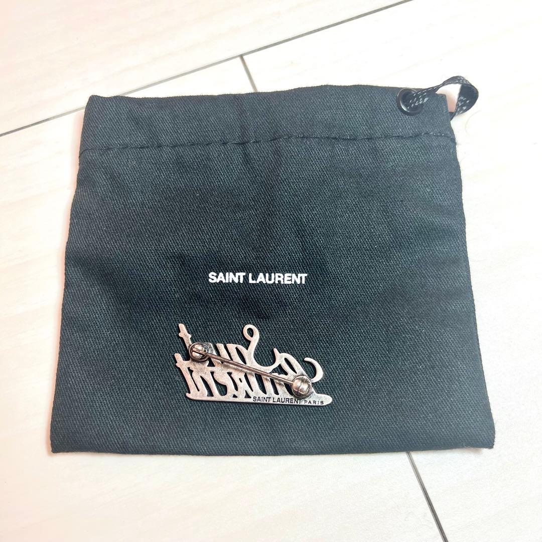 美品 SaintLaurent サンローラン ブローチ メタル 平野紫耀さん着用