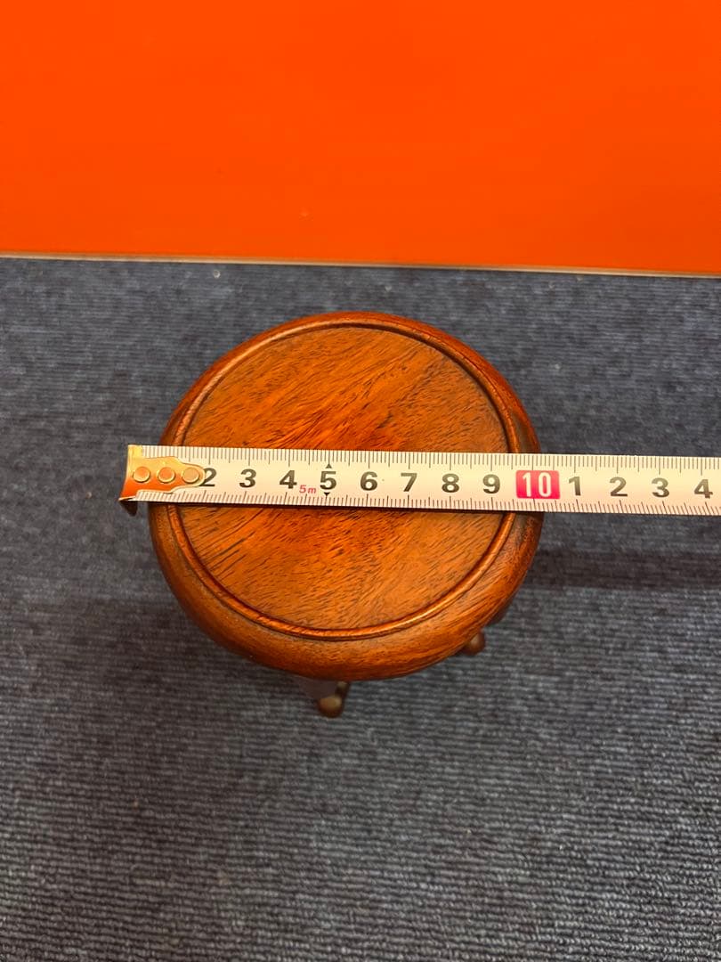 1453 花梨　唐木　天然木　ミニ花台　飾台　香炉台　中国美術