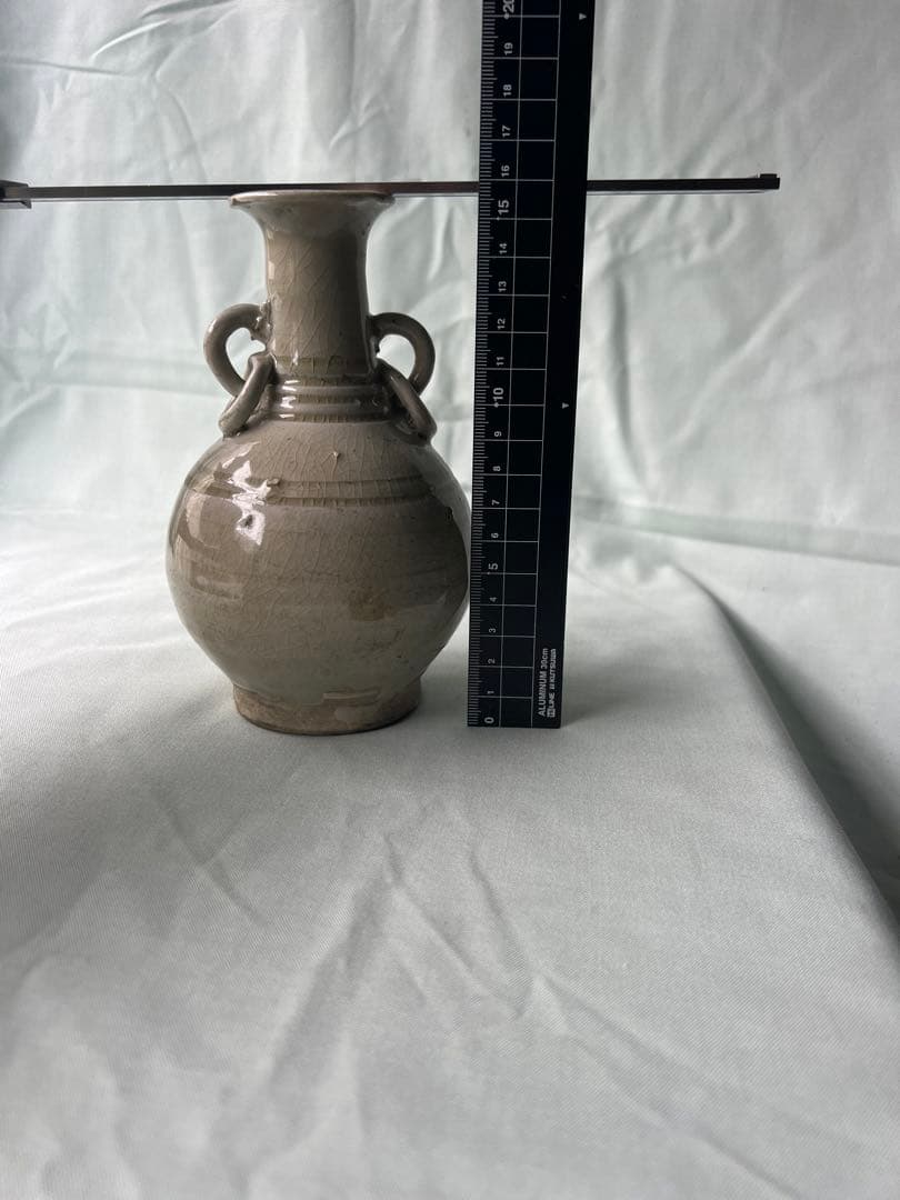 青瓷不遊環瓶  古美術