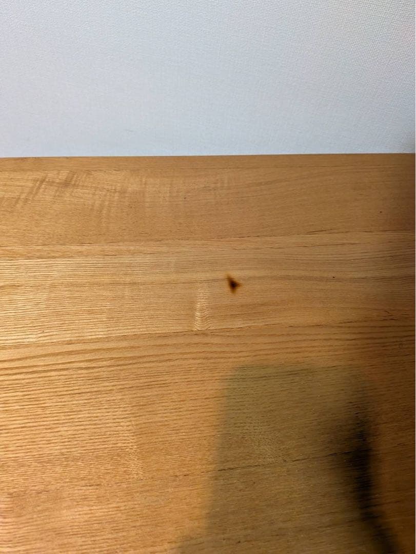 ■送料込■無印良品 正方形 木製デスク タモ材 天然木 廃盤机ダイニングテーブル