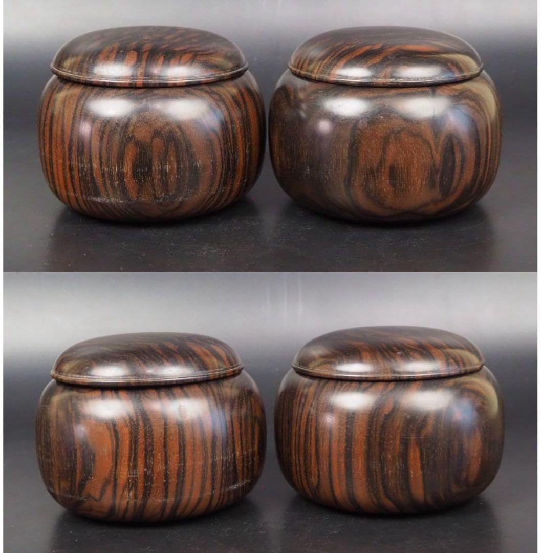 送料無料 日向特製　蛤碁石31号・碁笥セット　旧家蔵出