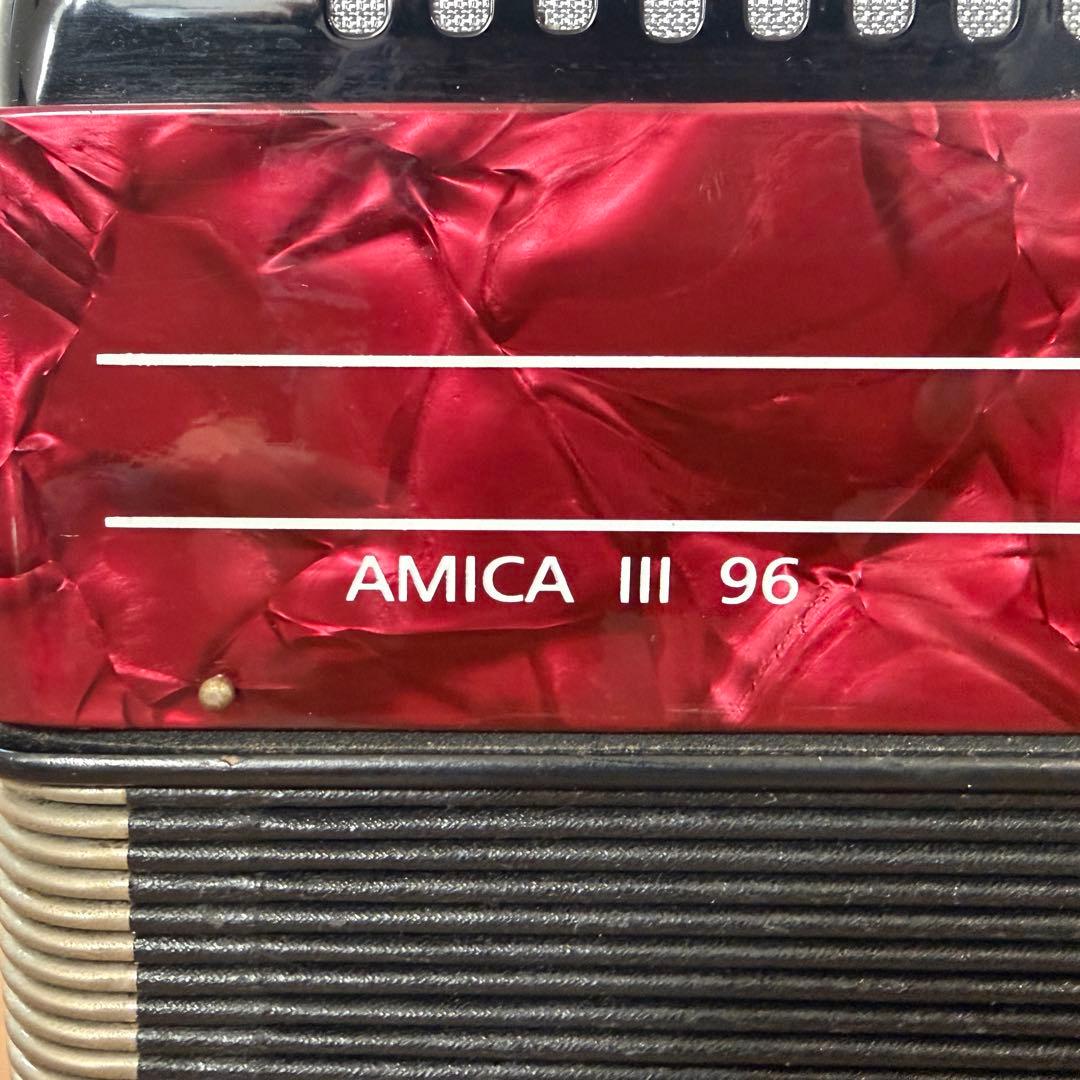 HOHNER AMICA Ⅲ 96 アコーディオン 96ベース ホーナー 赤