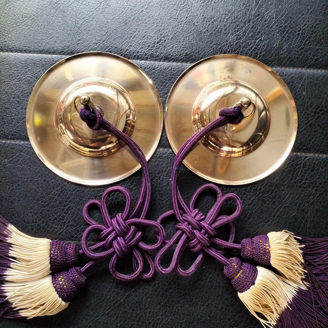 ◎美品　チャッパ 約5寸（直14.2cm) 舞台芸能　房付き　中古品