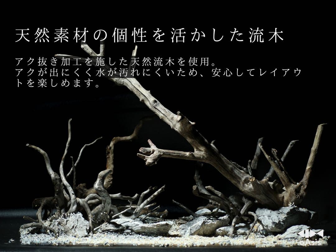 アクアリウム 流木 レイアウトセット 60cm 熱帯魚・水草水槽用