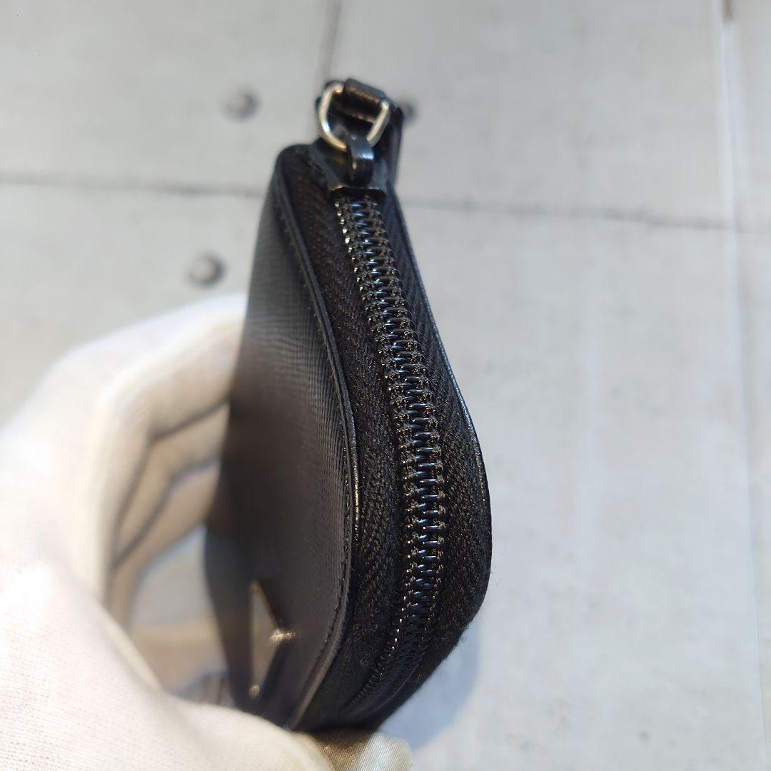 PRADA プラダ キーケース ラウンドファスナー サフィアーノレザー