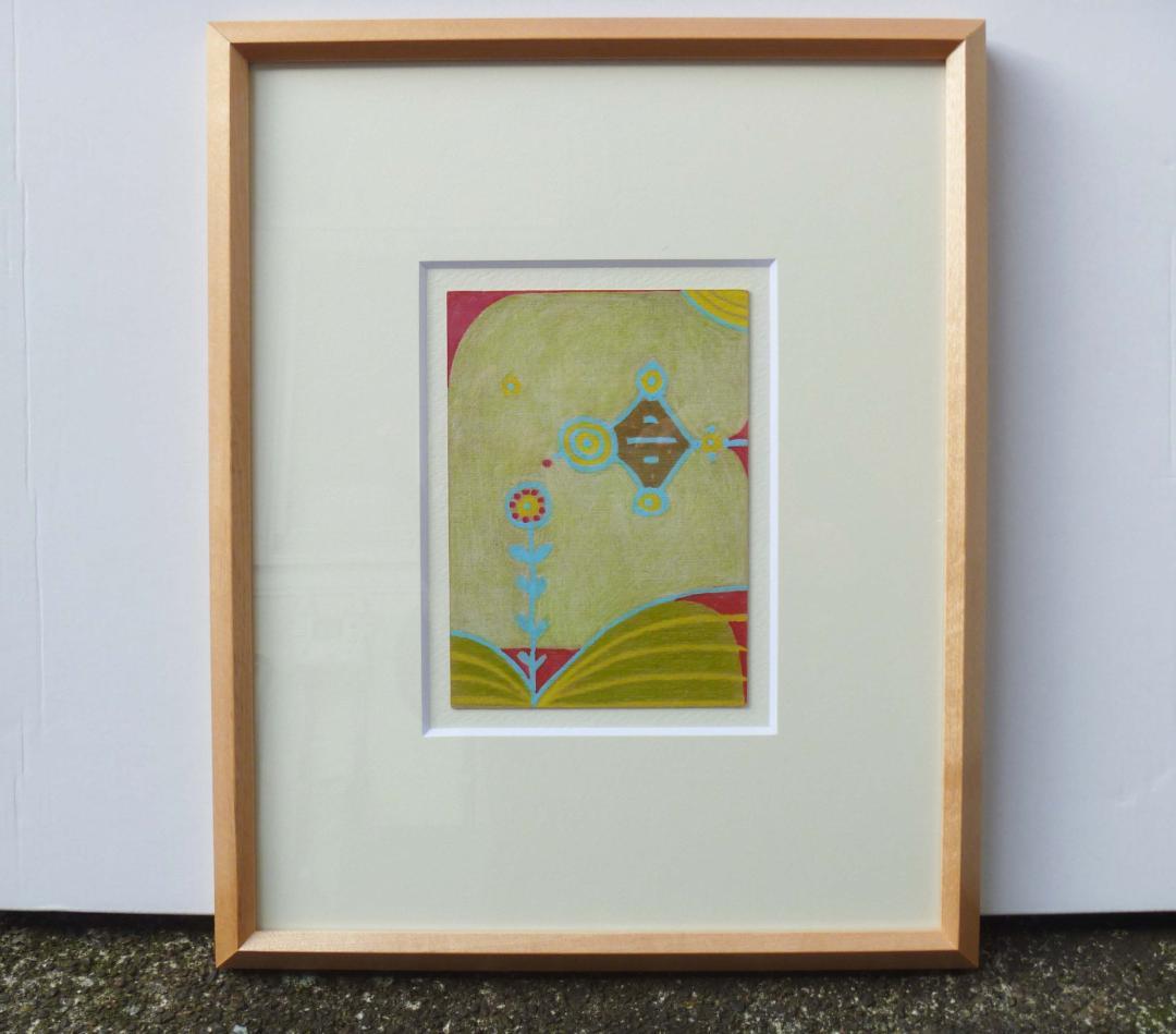 絵　【赤い実を運ぶ鳥さん】