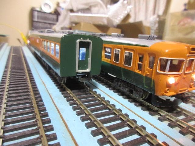 国鉄 急行形 153系電車 2両セット HOゲージ　(カツミ・カワイ製）