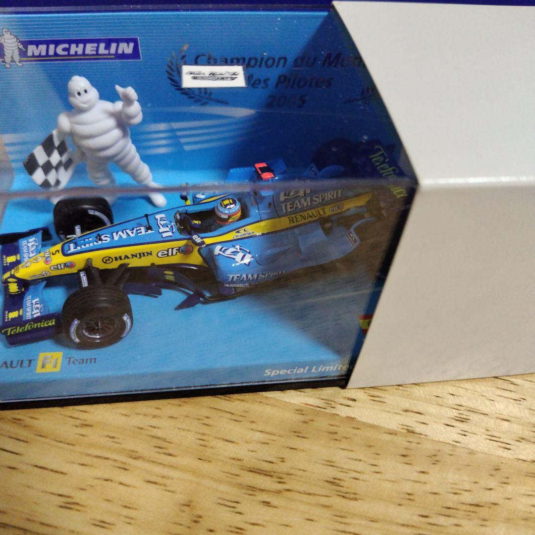ミニチャンプス 1/43　ミシュラン別注 ルノー R25 アロンソ 2005
