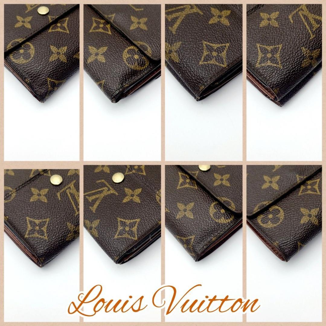 ルイヴィトン モノグラム Wホック財布 ポルトモネビエ カルトクレディ