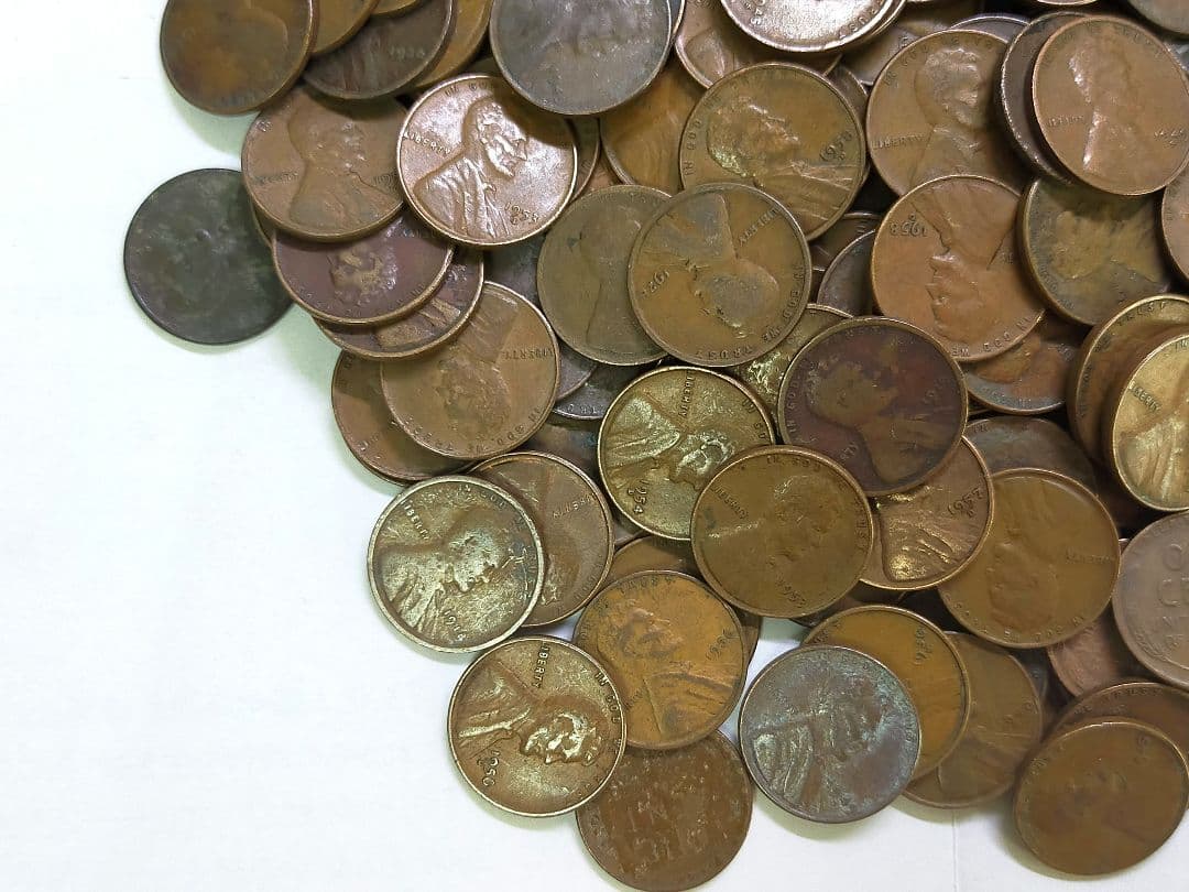 古銭　アメリカ　1セント　麦ペニー　1kg強
