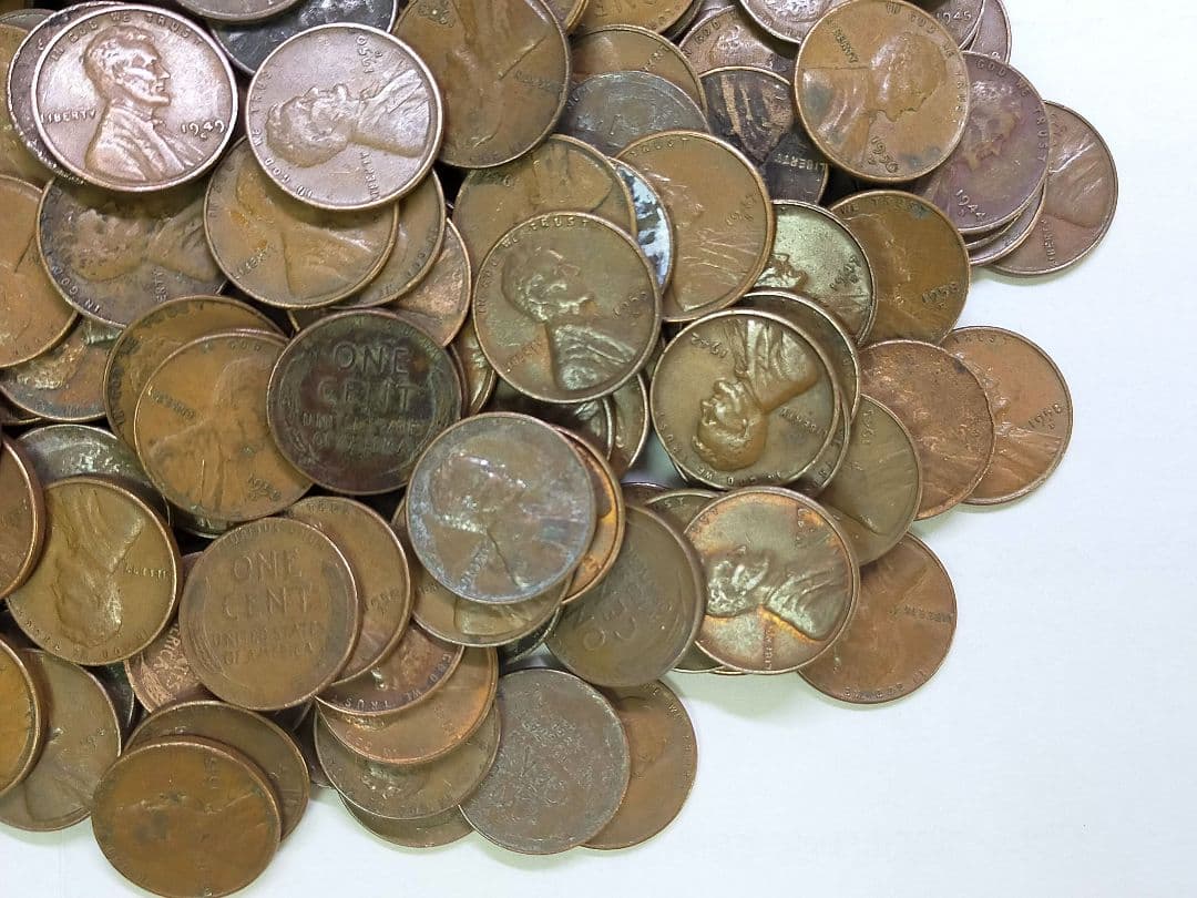 古銭　アメリカ　1セント　麦ペニー　1kg強