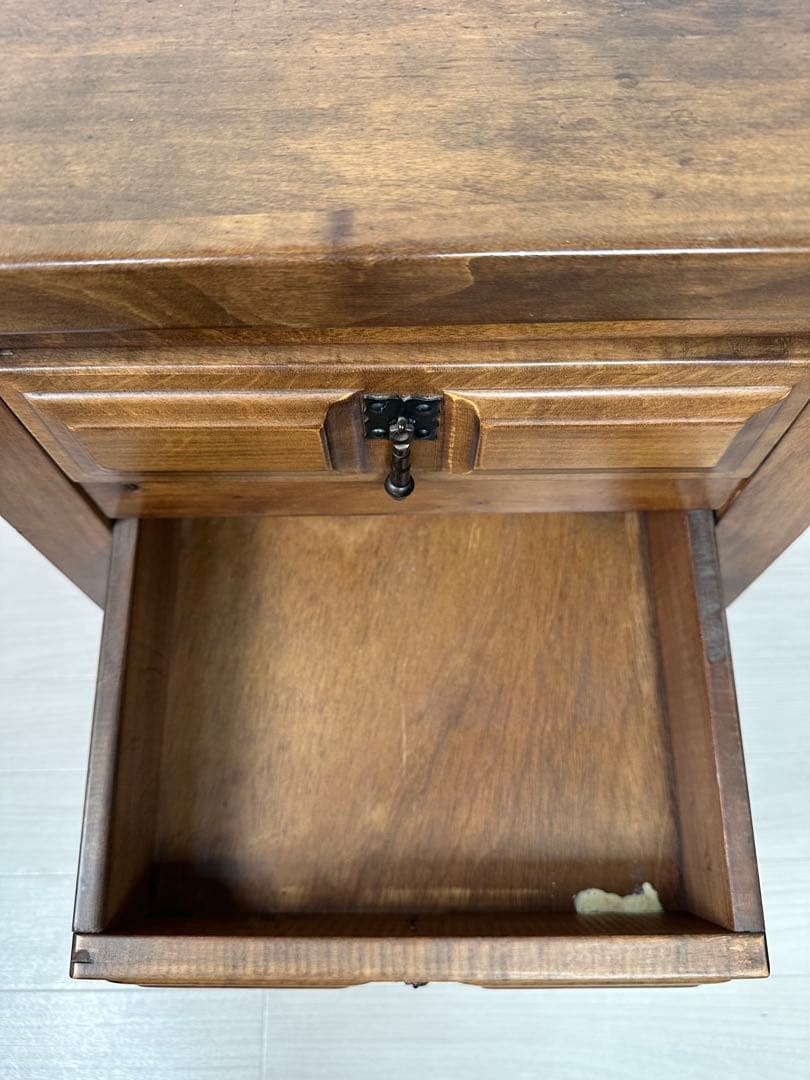 カントリースタイル 木製 サイドテーブル ベッドサイド チェスト ※i4※