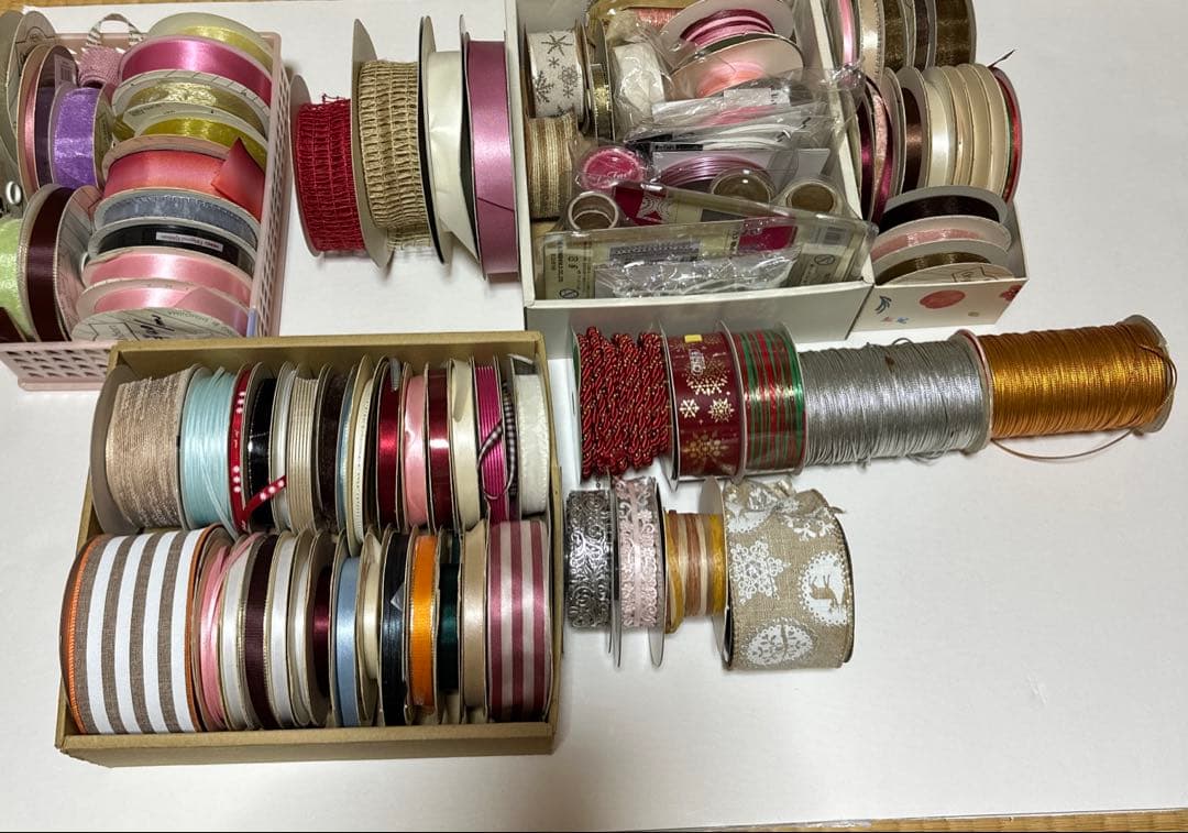 リボン 98本まとめて 工芸 クラフト プレゼント用 ラッピング