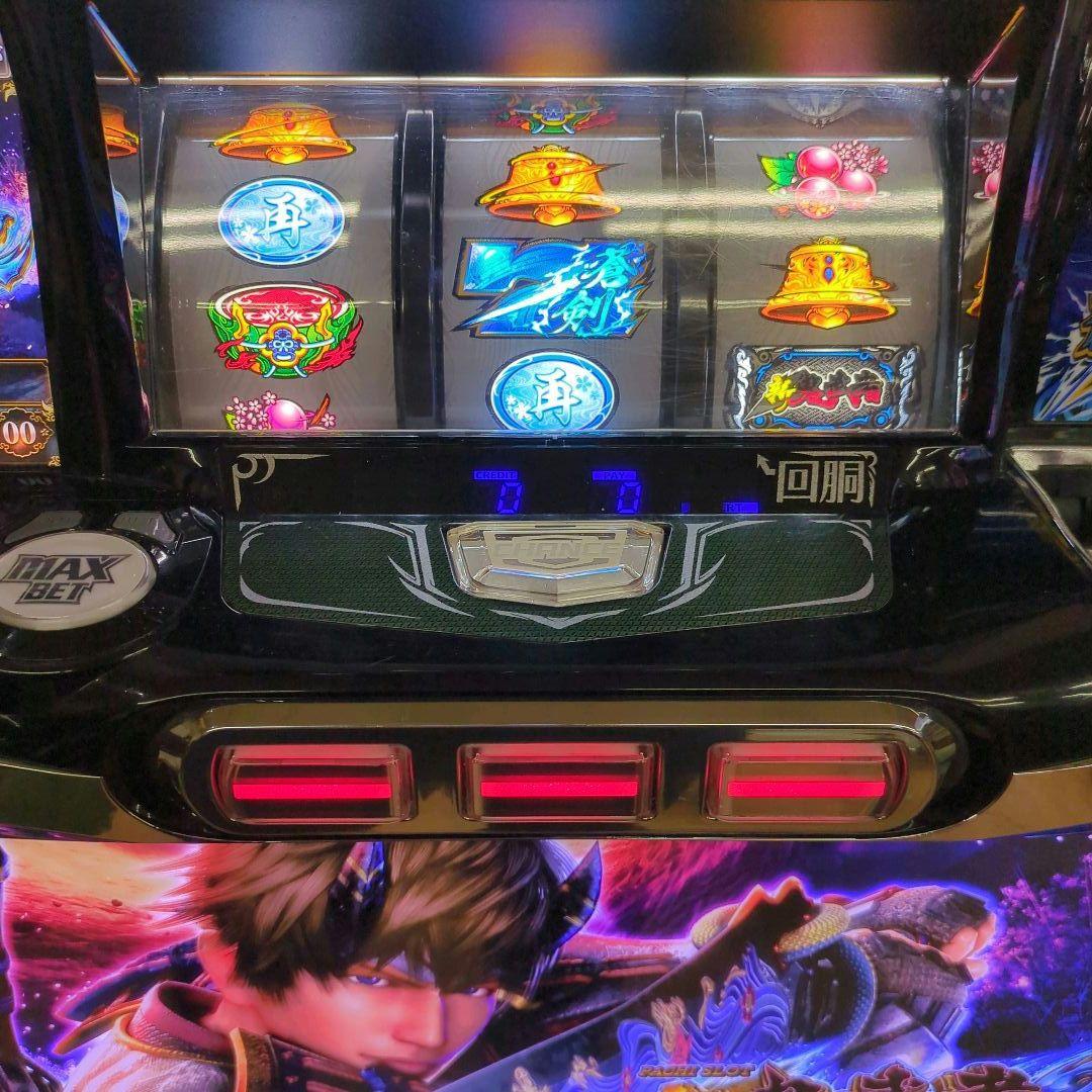 パチスロ実機　新鬼武者２　不要機付　送料無料