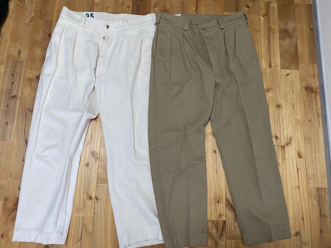 【2本セット】M52ツータック チノトラウザー WAIPER.inc【WP69】