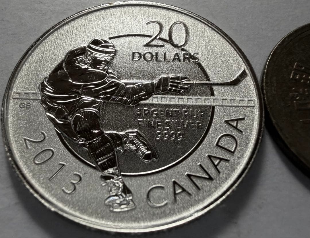 カ*中様 2013年 カナダ 20ドル プルーフ銀貨　エリザベス2世