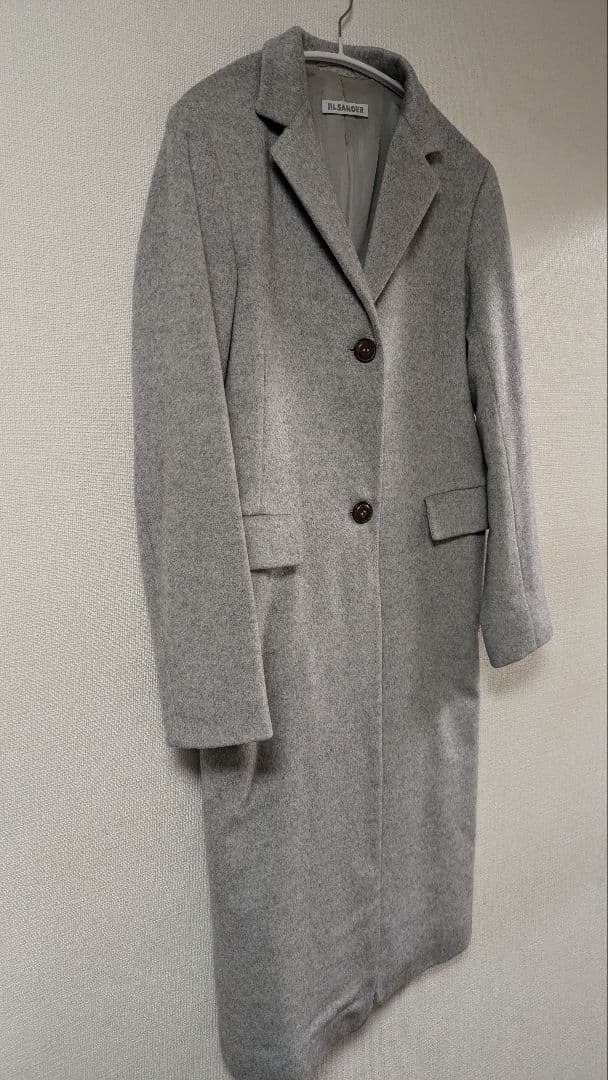 SALE ジルサンダー カシミヤ100% チェスターコート