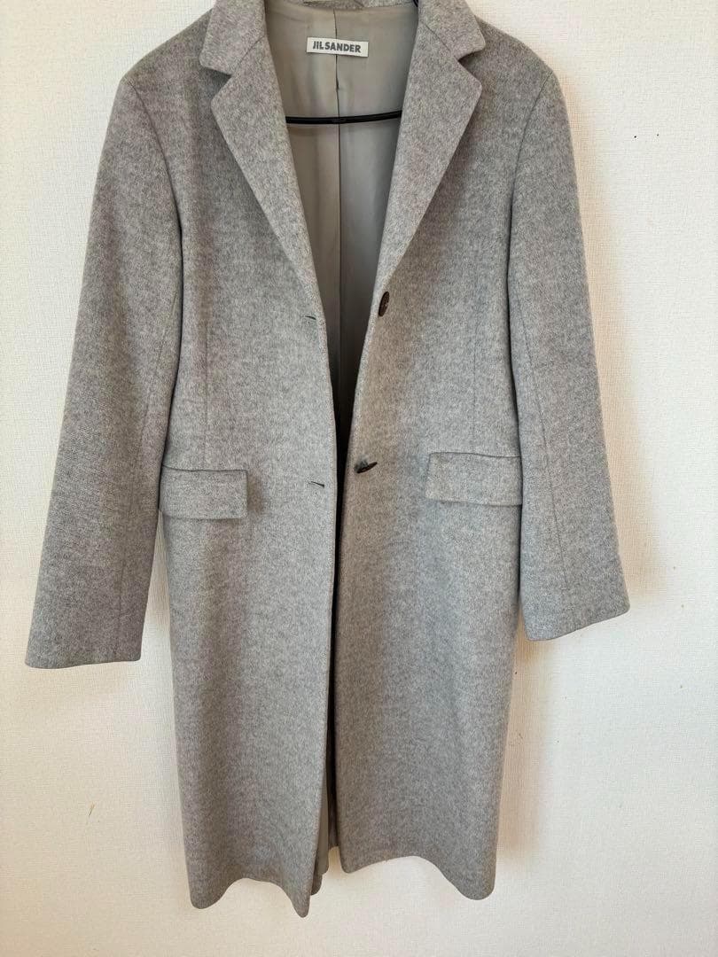 SALE ジルサンダー カシミヤ100% チェスターコート