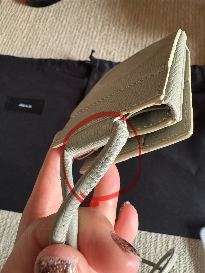 【最値下】objects.io 　iPhone15Proケース・レザーストラップ