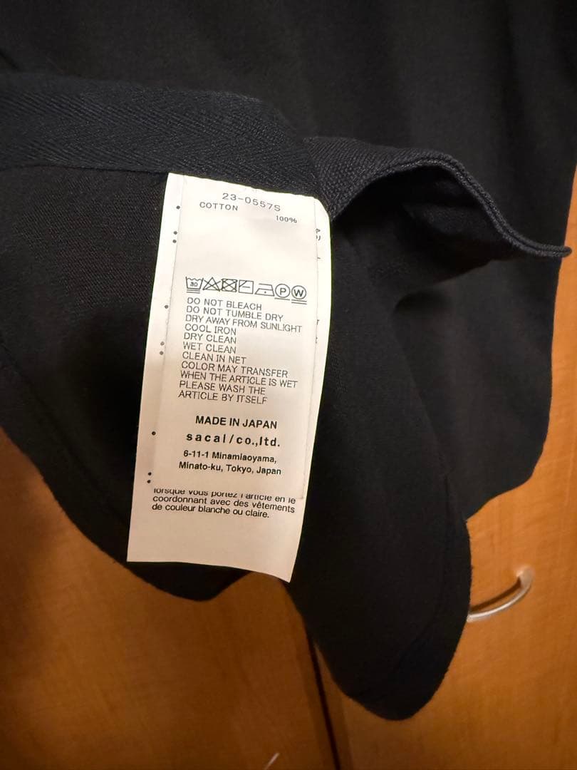 サカイ×Carhartt Tシャツ ブラック　サイズ3