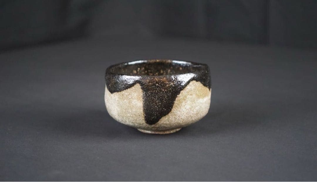 三代 中村道年 作 黒楽茶碗 銘 雪道 『大徳寺黄梅院小林太玄 書付』共箱