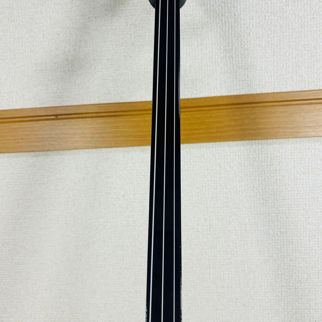 【美品】沖縄三線 三味線 人工革 合皮 ヘビ柄　ハードケース付 民族楽器 弦楽器