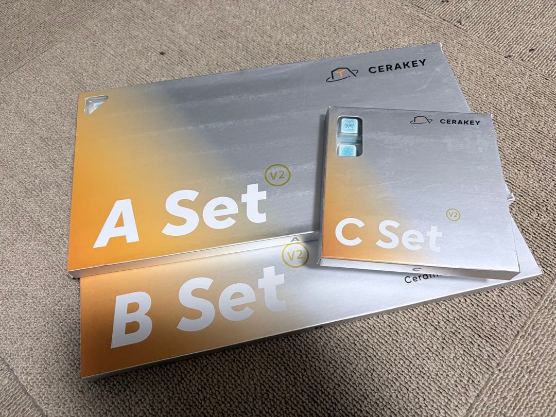 Cerakey Crazed/White V2 フルセット