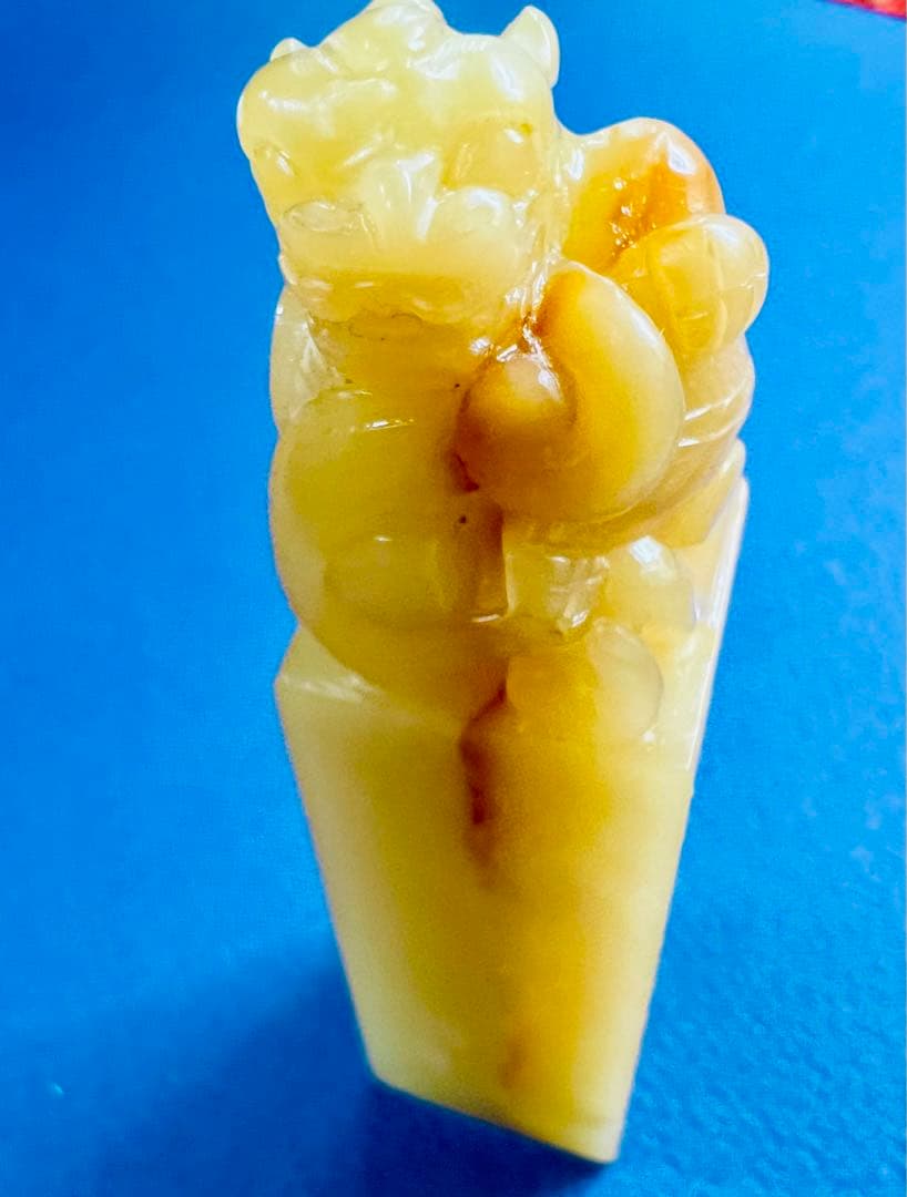 寿山・芙蓉石　印材　2.1×2.2×9.2