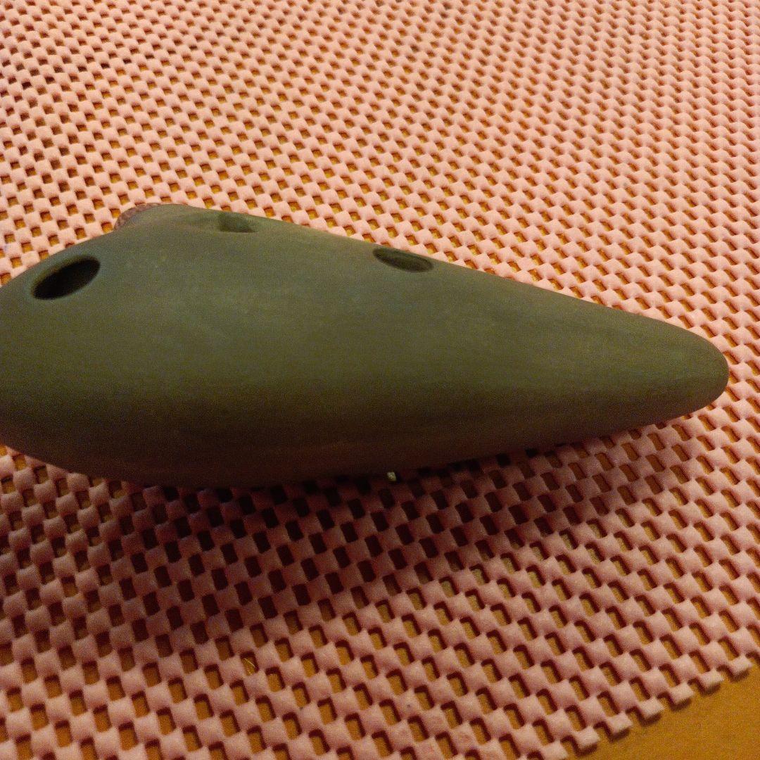 【希少】【ひぐらし 蜩 オカリナ】黒陶製 アルトＣ管