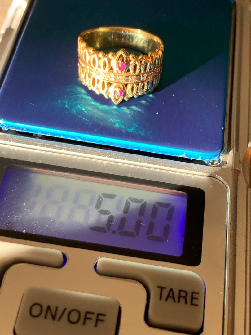 k18ルビーダイヤリング ✨5g✨