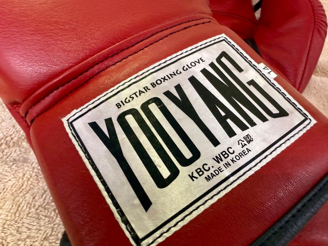 YOOYANG BIGSTAR ボクシンググローブ レッド