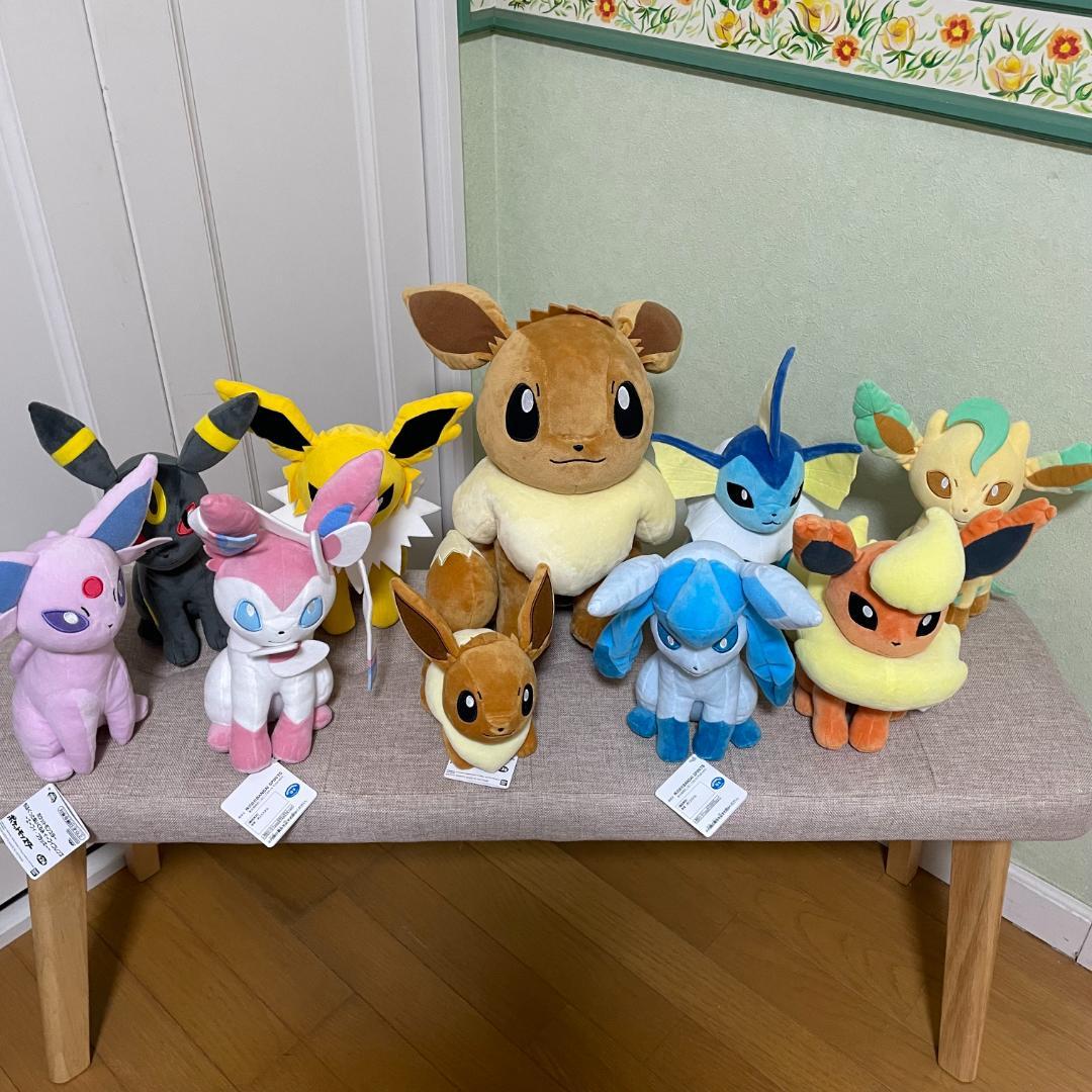 ポケモン もふぐっとぬいぐるみ イーブイフレンズ8種＋イーブイぬいぐるみ2種