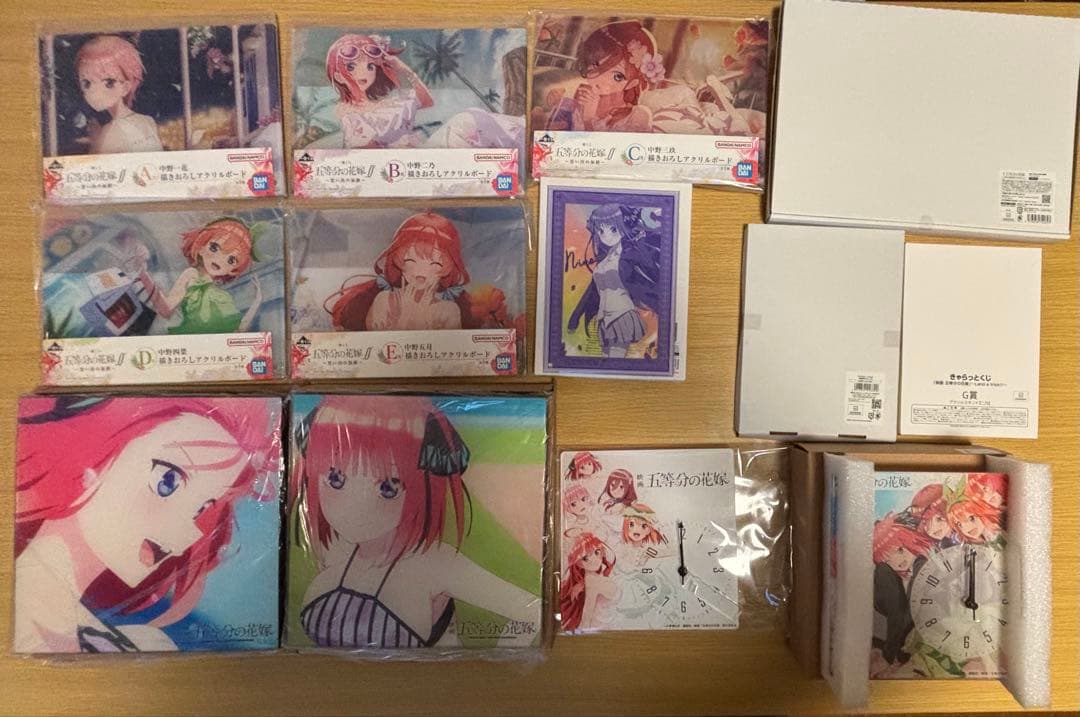 五等分の花嫁　アクリルパネルまとめ売り　38個