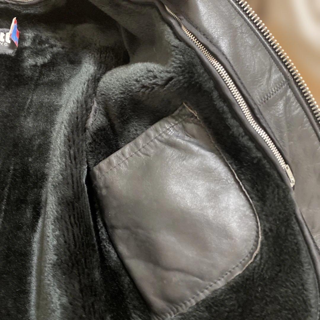 訳ありschott ショット641シングルライダース ボアライナー付 38