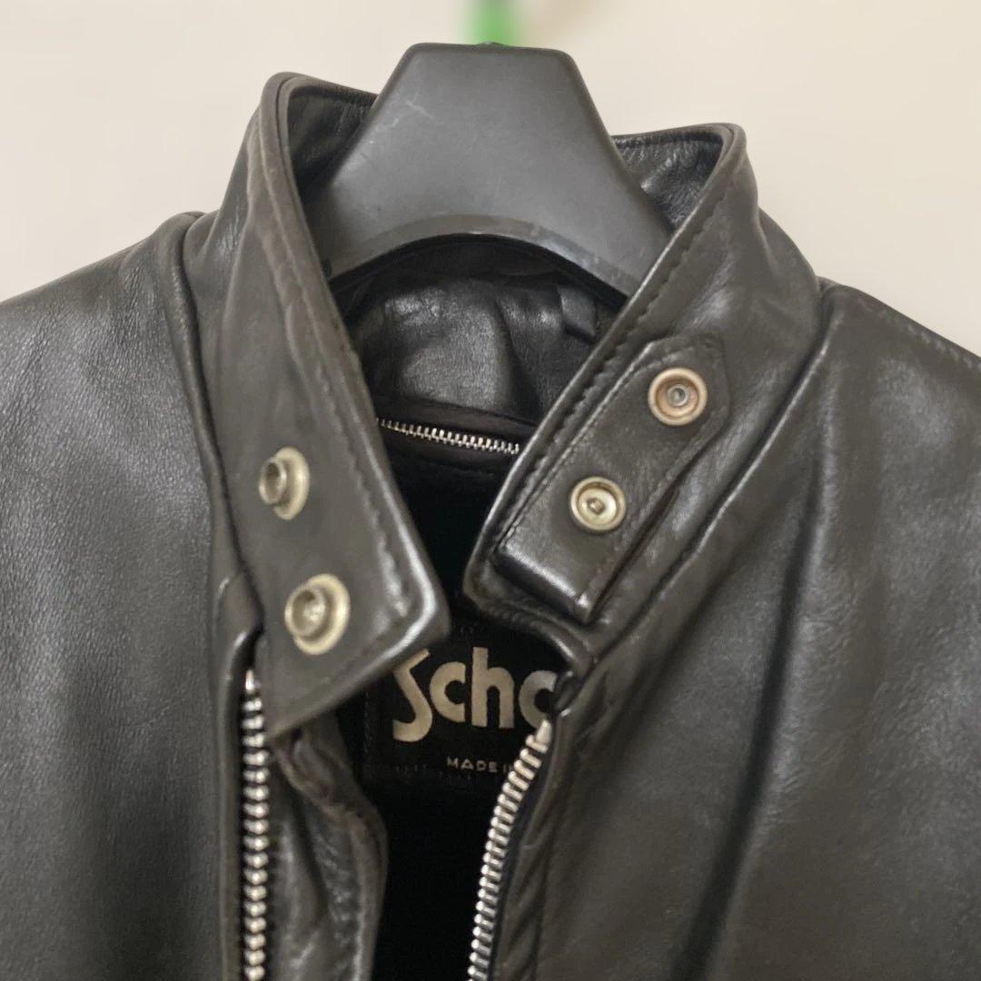 訳ありschott ショット641シングルライダース ボアライナー付 38