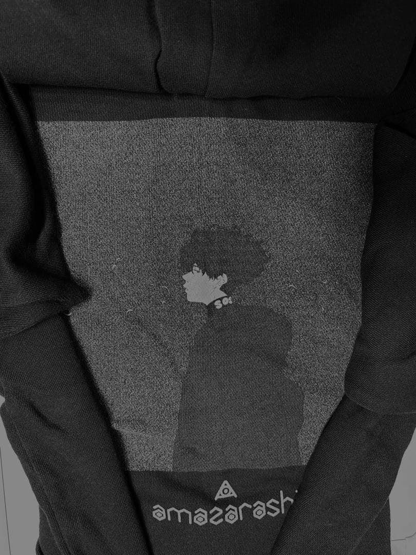 amazarashi フード付きジッパーパーカー　黒　Ｌサイズ　2019ライブ