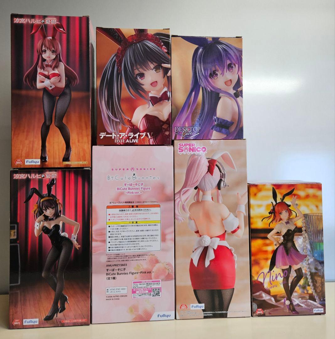 【未開封】プライズ 美少女フィギュア まとめ売り 7点セット ⑥ バニー